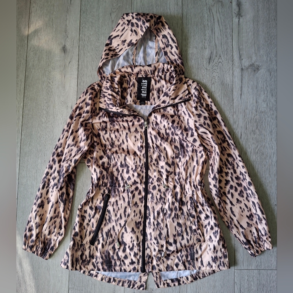 🐆D.E.T.A.I.L.S Leopard Print Spring Jacket Size Small